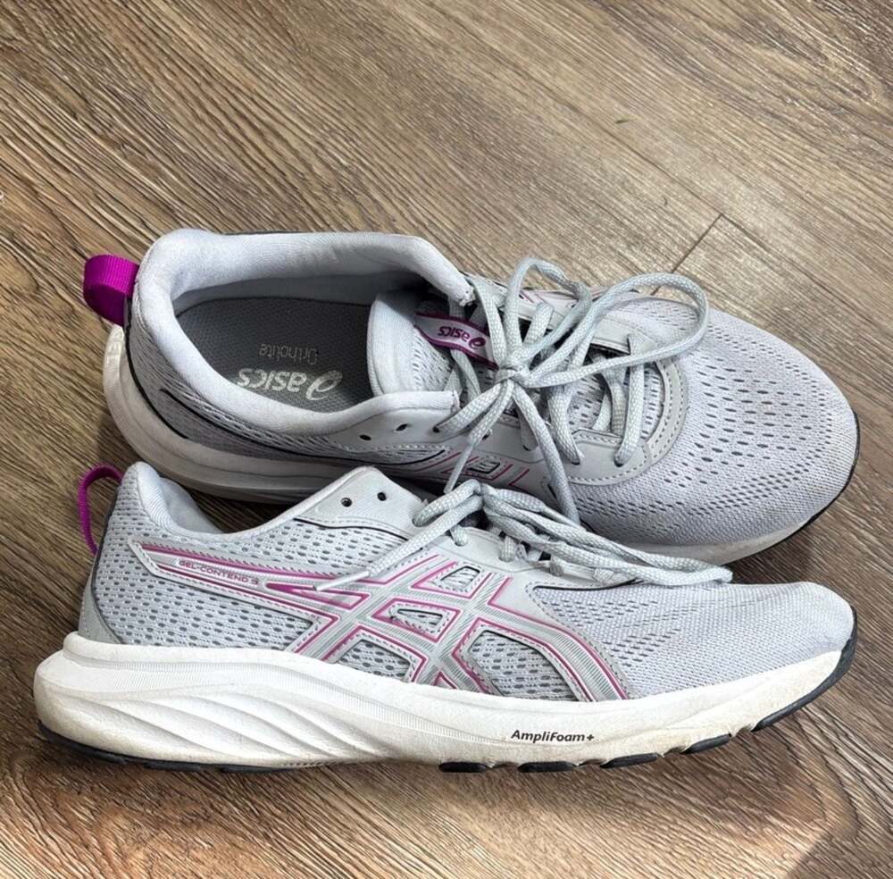 ASICS Gel-Contend 9 Wide Piedmont Grey Purple Spectrum Women's Running Shoes